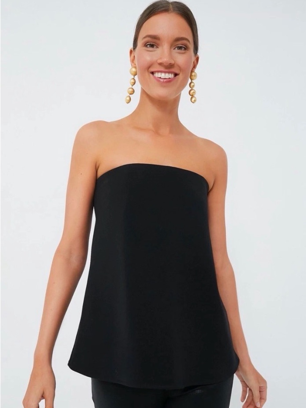 Tuckernuck Black Strapless Top